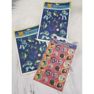 LOT‎ 3 PACKS BUZZ Lightyear Toy Story Stickers vintage